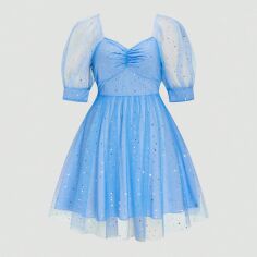 Акція на Сукня жіноча SHEIN GD-00205975 1XL Блакитна від Rozetka