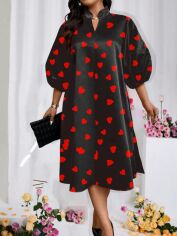 Акція на Сукня жіноча SHEIN GD-00207603 3XL Чорна від Rozetka