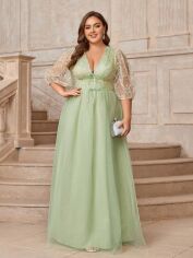 Акція на Сукня жіноча SHEIN GD-00208491 3XL М'ятна від Rozetka