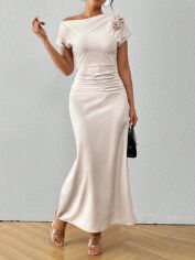 Акція на Сукня жіноча SHEIN GD-00203307 M Кремова від Rozetka