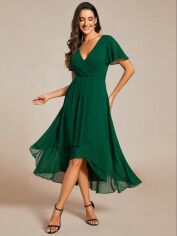 Акція на Сукня жіноча SHEIN GD-00207792 L Темно-зелена від Rozetka