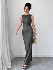 Акція на Сукня жіноча SHEIN GD-00217138 L Сіра від Rozetka