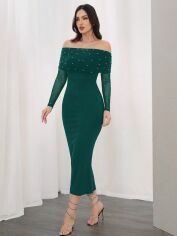 Акція на Сукня жіноча SHEIN GD-00217692 S Темно-зелена від Rozetka