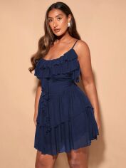 Акція на Сукня жіноча SHEIN GD-00223440 3XL Темно-синя від Rozetka