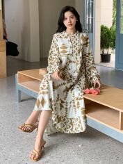 Акція на Сукня жіноча SHEIN GD-00217523 2XL Жовта від Rozetka