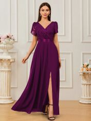 Акція на Сукня жіноча SHEIN GD-00222207 L Малинова від Rozetka