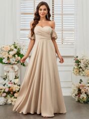 Акція на Сукня жіноча SHEIN GD-00223269 M Кремова від Rozetka