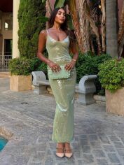 Акція на Сукня жіноча SHEIN GD-00225142 S Зелена від Rozetka