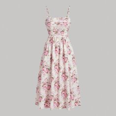 Акція на Сукня жіноча SHEIN GD-00225209 S Рожева від Rozetka