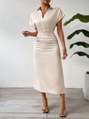 Акція на Сукня жіноча SHEIN GD-00225308 M Кремова від Rozetka
