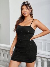 Акція на Сукня жіноча SHEIN GD-00214418 2XL Чорна від Rozetka