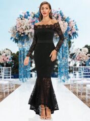 Акція на Сукня осіння жіноча SHEIN GD-00225184 S Чорна від Rozetka