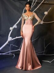 Акція на Сукня осіння жіноча SHEIN GD-00226665 L Світло-рожева від Rozetka