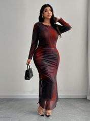 Акція на Сукня осіння жіноча SHEIN GD-00227264 2XL Комбінована від Rozetka