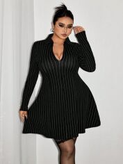 Акція на Сукня осіння жіноча SHEIN GD-00228052 0XL Комбінована від Rozetka