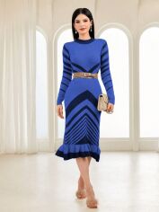 Акція на Сукня осіння жіноча SHEIN GD-00213542 M Синя від Rozetka