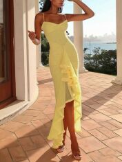 Акція на Сукня жіноча SHEIN GD-00215529 L Жовта від Rozetka