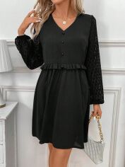 Акція на Плаття коротке літнє жіноче SHEIN GD-00158613 S Чорне від Rozetka