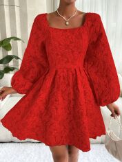 Акція на Плаття вечірнє коротке літнє жіноче SHEIN GD-00228347 L Червоне від Rozetka