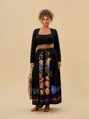 Акція на Сукня осіння жіноча SHEIN GD-00218342 1XL Чорна від Rozetka
