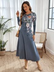 Акція на Сукня осіння жіноча SHEIN GD-00222829 M Комбінована від Rozetka
