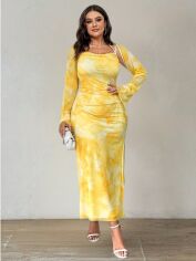 Акція на Сукня осіння жіноча SHEIN GD-00226749 0XL Комбінована від Rozetka