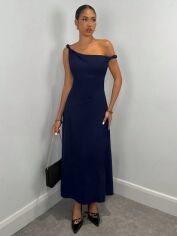 Акція на Сукня осіння жіноча SHEIN GD-00228089 L Темно-синя від Rozetka