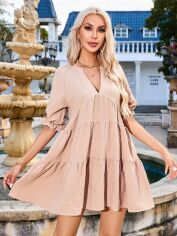 Акція на Сукня літня жіноча Shein GD-00208786 M Бежева від Rozetka
