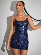 Акція на Сукня літня жіноча Shein GD-00201931 L Темно-синя від Rozetka