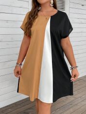 Акція на Сукня жіноча SHEIN GD-00223055 2XL Коричнева від Rozetka