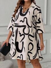 Акція на Сукня жіноча SHEIN GD-00216749 1XL Кремова від Rozetka
