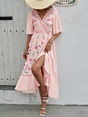 Акція на Сукня жіноча SHEIN GD-00225227 S Рожева від Rozetka
