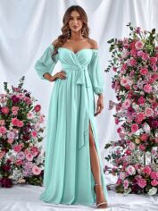 Акція на Сукня жіноча SHEIN GD-00218009 L М'ятна від Rozetka
