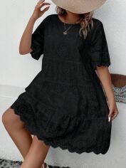 Акція на Сукня жіноча SHEIN GD-00207098 1XL Чорна від Rozetka