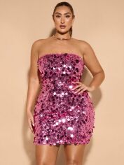 Акція на Сукня жіноча SHEIN GD-00207235 3XL Рожева від Rozetka