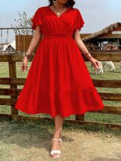 Акція на Сукня жіноча SHEIN GD-00205582 4XL Червона від Rozetka