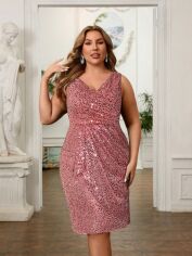 Акція на Сукня жіноча SHEIN GD-00222633 3XL Рожева від Rozetka