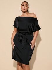 Акція на Сукня жіноча SHEIN GD-00217928 3XL Чорна від Rozetka
