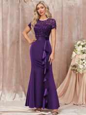 Акція на Сукня жіноча SHEIN GD-00222803 XL Фіолетова від Rozetka