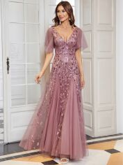 Акція на Сукня вечірня довга літня жіноча SHEIN GD-00196162 2XL Світло-рожева від Rozetka
