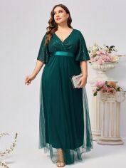 Акція на Сукня жіноча SHEIN GD-00205212 1XL Темно-зелена від Rozetka