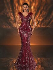 Акція на Сукня жіноча SHEIN GD-00206436 L Червона від Rozetka