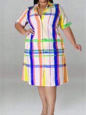 Акція на Сукня жіноча SHEIN GD-00207138 1XL Темно-синя від Rozetka