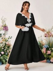 Акція на Сукня жіноча SHEIN GD-00207905 2XL Чорна від Rozetka