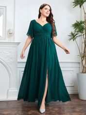 Акція на Сукня жіноча SHEIN GD-00208847 3XL Темно-зелена від Rozetka