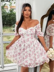 Акція на Сукня жіноча SHEIN GD-00202587 2XL Комбінована від Rozetka
