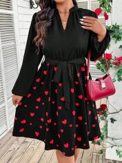 Акція на Сукня жіноча SHEIN GD-00203236 0XL Чорна від Rozetka