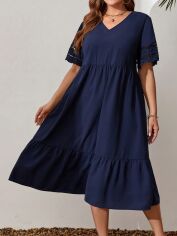 Акція на Сукня жіноча SHEIN GD-00203652 4XL Синя від Rozetka