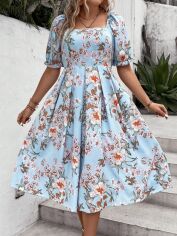 Акція на Сукня жіноча SHEIN GD-00203742 3XL Блакитна від Rozetka