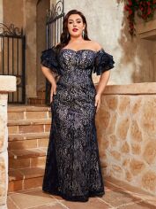 Акція на Сукня жіноча SHEIN GD-00201966 3XL Синя від Rozetka